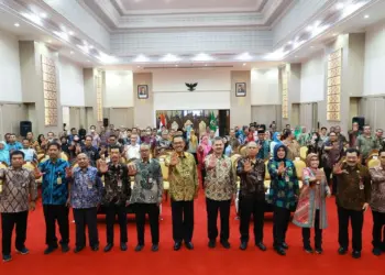 BIMTEK–Bimbingan Teknis dan Evaluasi Program Pengendalian Gratifikasi, di lingkungan Pemprov Banten, yang dilaksanakan di Pendopo Gubernur Banten, KP3B, Kota Serang, Kamis (23/2/2023). (LUTHFI/SATELITNEWS.COM)