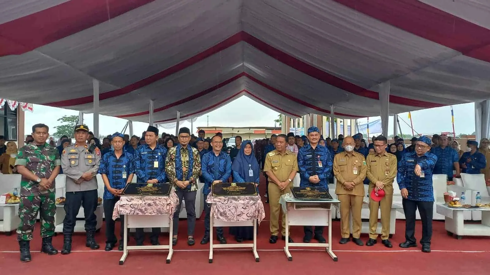 Peresmian pembangunan SMAN 1 Lebak Wangi, Selasa (21/2/2023). (ISTIMEWA)