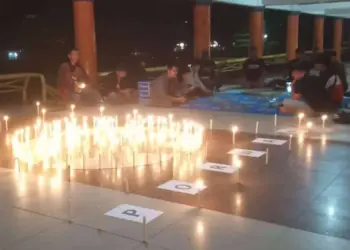 Refleksi HPN 2023, Porwan Pandeglang Yasinan Sambil Nyalakan Lilin