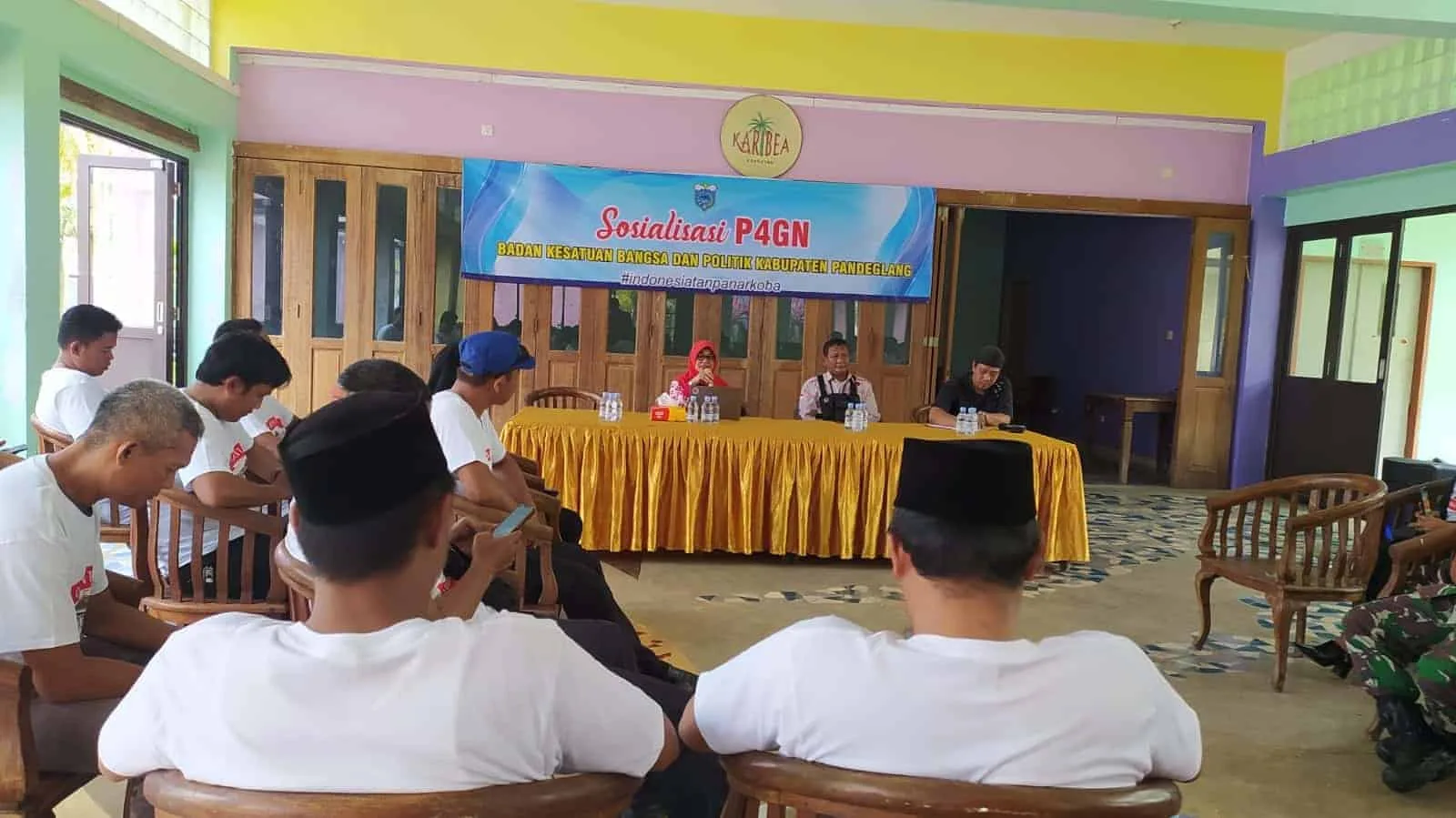 Kesbangpol Pandeglang, melakukan Sosialisasi P4GN, di salah satu hotel di kawasan Pagelaran, Kabupaten Pandeglang, Kamis (16/3/2023). (ISTIMEWA)