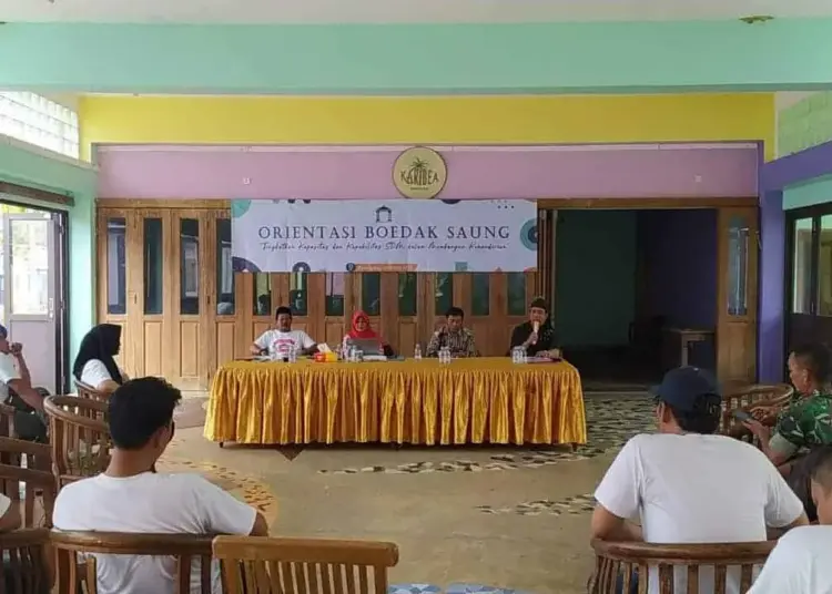 Perkumpulan Boedak Saung Barokah Putra Mandiri, menggelar orientasi untuk anggotanya di salah satu hotel di Kabupaten Pandeglang,Kamis (16/3/2023). (DOKUMENTASI PANITIA)