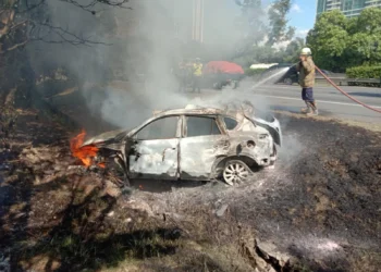 Pengemudi Mobil Tewas Terbakar di Tol Tangerang–Jakarta