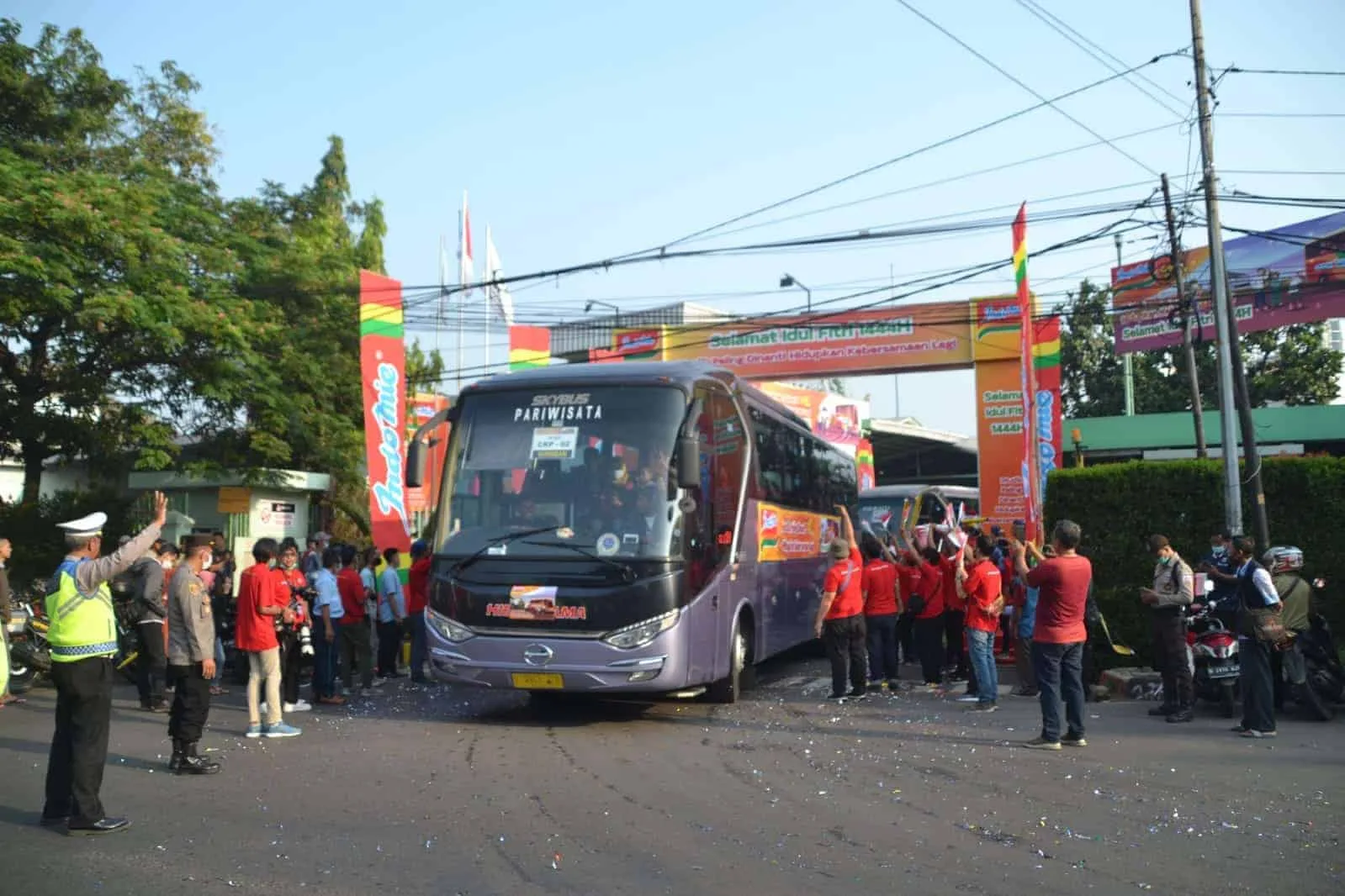 Mudik gratis pengusaha warmindo, kembali digelar. (ISTIMEWA)