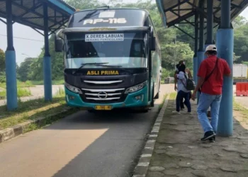 TERMINAL KADUBANEN - Kondisi Terminal Kadubanen, Pandeglang, beberapa waktu lalu. (DOKUMEN SATELIT NEWS)