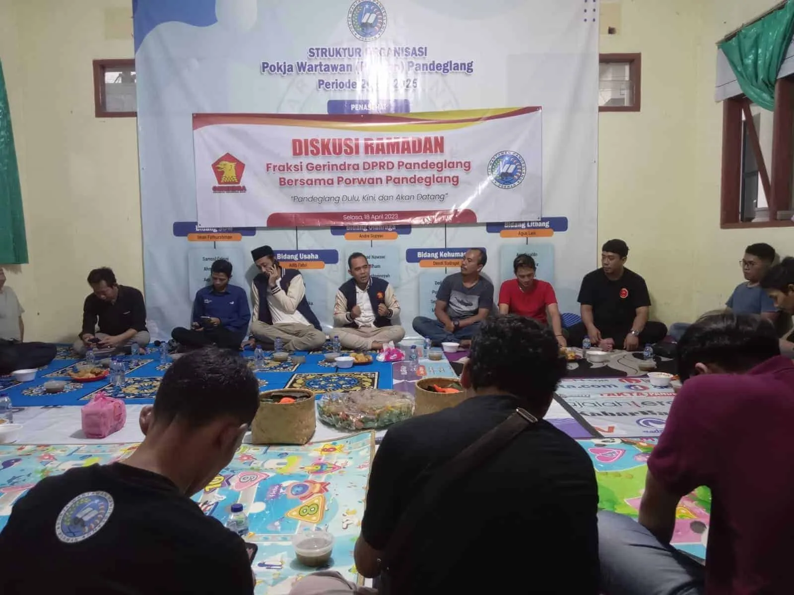 Diskusi Ramadhan Fraksi Partai Gerindra, bersama Porwan Pandeglang, Selasa (18/4/2023). (ISTIMEWA)