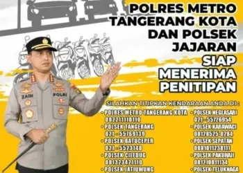 Polres Metro Tangerang Kota Buka Layanan Titip Kendaraan Gratis Selama Mudik Lebaran