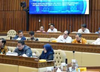 RAPAT: Suasana Rapat Dengar Pendapat (RDP) Komisi II DPR RI, Bawaslu, KPU, DKPP, dan Kemendagri di Gedung DPR/MPR Senayan, Jakarta, Rabu (17/5/2023). (DOK BAWASLU)