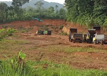 Lokasi galian tanah di Kecamatan Sumur. (ISTIMEWA)