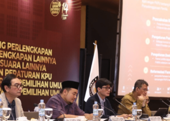 UJI PUBLIK: Komisi Pemilihan Umum (KPU) menggelar uji publik tiga rancangan Peraturan KPU (PKPU) di Hotel Grand Mercure Harmoni, Jakarta, Sabtu (27/5). (DOK KPU)