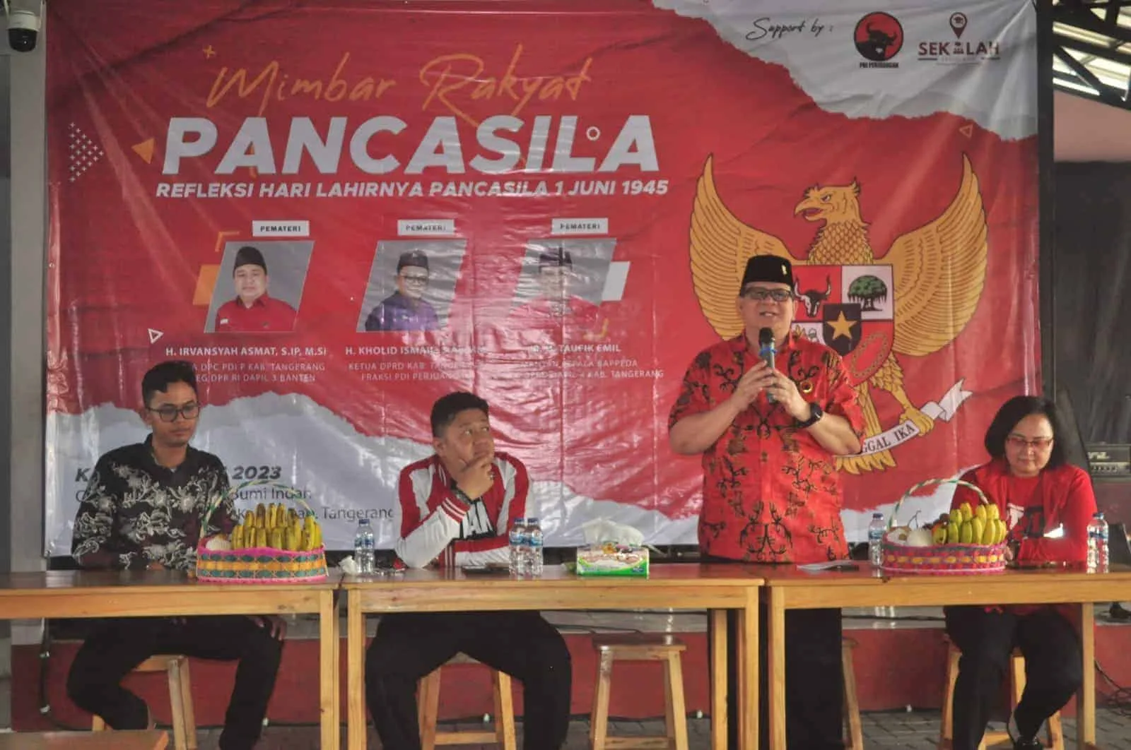 Refleksi Hari Lahir Pancasila, PDIP Kabupaten Tangerang dan Sekolah Legislatif Gelar Mimbar Rakyat