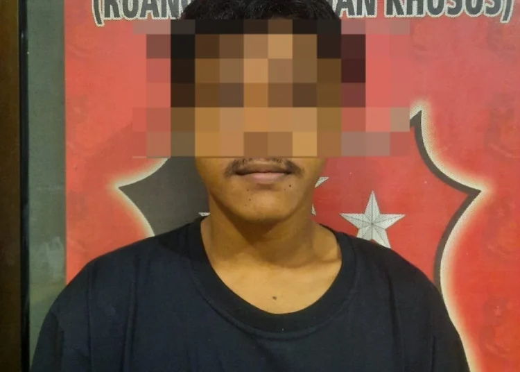 Tersangka rudapaksa balita dibekuk polisi. (ISTIMEWA)