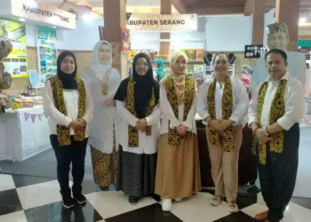 Batik Kabupaten Serang dipromosikan di PRJ. (ISTIMEWA)