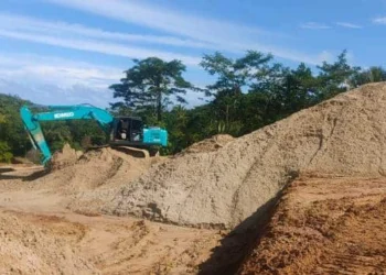 Perusahan Pasir di Lebak Disidak Unit Krimsus Polda Banten