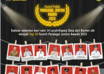 Tiga Lurah di Kota Tangerang Terima Penghargaan Paralegal Justice Award