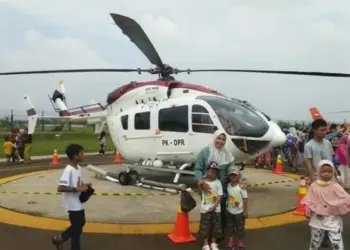 Ratusan Pengunjung Antusias Padati Heli Expo Asia 2023 Tangerang