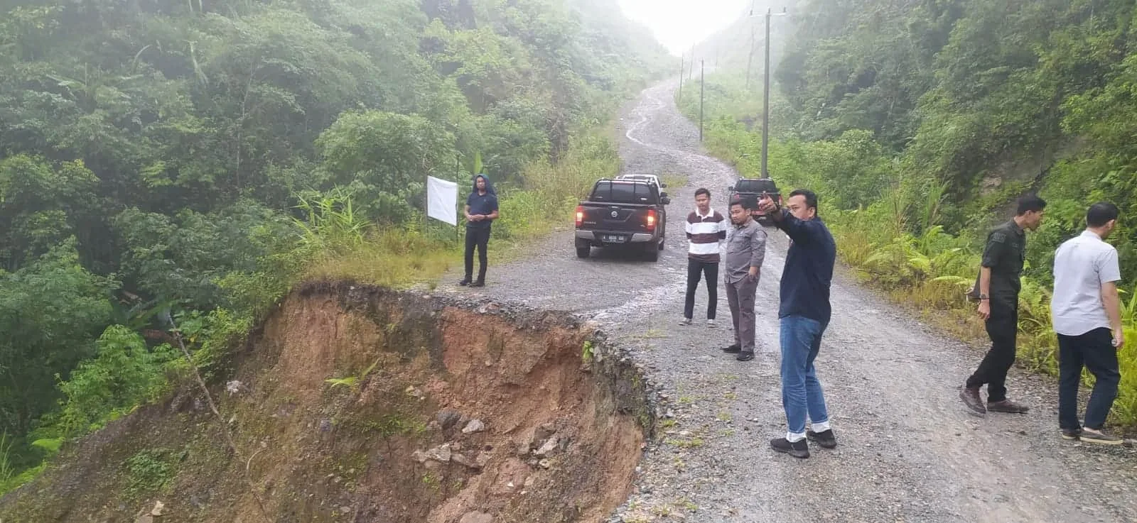 4 Titik Jalan Provinsi Longsor di Kabupaten Lebak