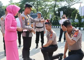 Hasil Kerja Keras, 43 Personel Polresta Tangerang Naik Pangkat