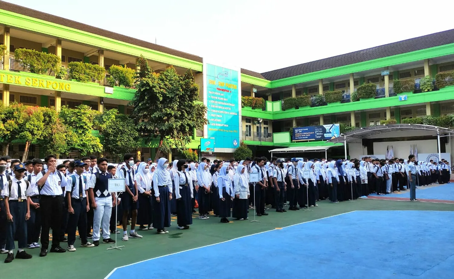 Ratusan Siswa/Siswi Baru SMK Pustek Serpong Ikuti MPLS