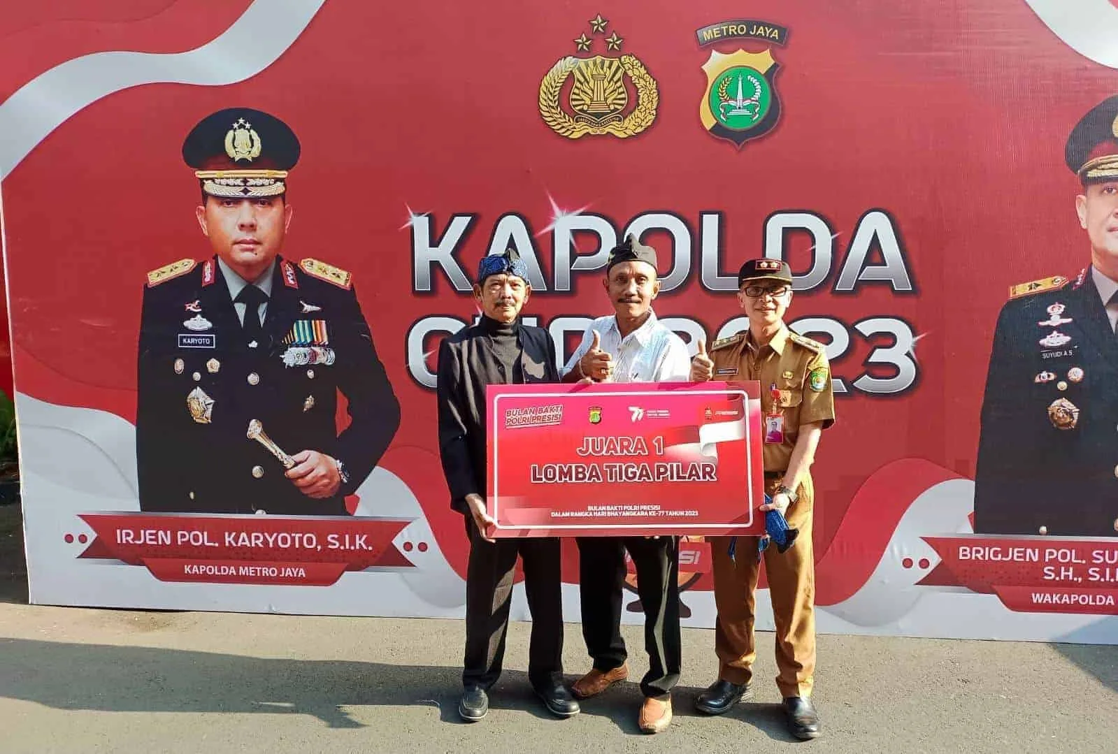 Kelurahan Cimone Juara 1 Lomba 3 Pilar Tingkat Polda Metro Jaya