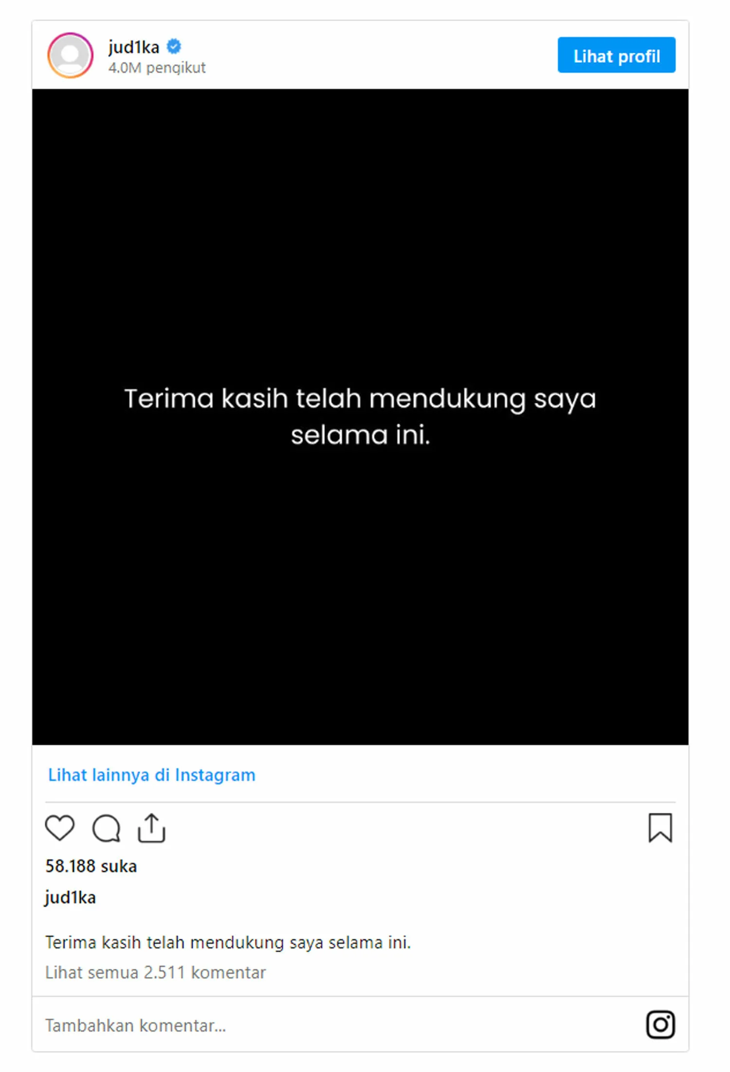 Judika Bikin Geger Warganet Lewat Postingan Instagram, Ada Apa?