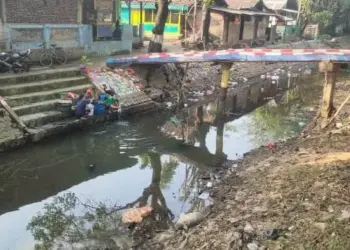 SATELITNEWS.COM, TANGERANG—Dampak mengeringnya Sungai Cisadane Tangerang beberapa hari belakangan dirasakan masyarakat. Salah satunya seperti masyarakat di Selapajang Jaya, Kecamatan Neglasari, Kota Tangerang. Tini misalnya. Warga RT 004/007 ini mengatakan, kondisi berkurangnya air Sungai Cisadane turut membuat surutnya aliran Kali Sipon Selapajang Jaya pada beberapa hari belakangan ini. Ia mengatakan beberapa hari belakangan air di kali mengalami penyusutan volume air secara signifikan. " Udah dari kemaren- kemaren kering, nyuci pakaian pun jadi susah mas. Soalnya air kalinya kering. Dan harus bener bener jadi turun ke bawah untuk mencucinya," ungkapnya saat ditemui, Senin (24/07/2023). Terlihat juga di sepanjang aliran irigasi Selapajang Jaya cukup banyak sampah atau limbah rumah tangga yang terbuang secara sembarangan oleh warga. Limbah rumah tangga tersebut didominasi oleh banyak sampah plastik kresek yang berserakan. Mulai dari sampah lama hingga sampah yang masih baru saja dibuang pun terlihat di sepanjang aliran kali kecil tersebut. "Iya saya biasa nyuci pakaian di kali sini mas. Dari dulu juga sampah mah ada aja yang mengambang, enggak tau itu siapa yang buang," kata Tini. "Sebenernya sih risih juga liat sampah yang mengambang, tapi mau bagaimana lagi? Kita juga enggak tau asalnya tuh sampah dari mana dan siapa yang membuangnya ke kali ini," ujarnya. Tini menyebut, menyusutnya air kali hingga kering tersebut membuat dia kesusahan mencuci pakaiannya. " Iya kalau airnya kering kaya gini mah kita juga nyuci pakaiannya pun kesusahan. Jadi harus sampai nungging ke bawah untuk membilas cucian kita ini, udah pasti pinggang juga jadi pegel jasa..,"keluhnya. (made)