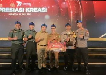 Kelurahan Cimone, Kota Tangerang Juara 2 Lomba 3 Pilar HUT Bhayangkara ke-77 tingkat Nasional