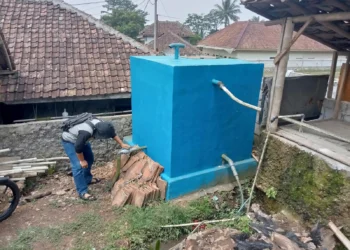 SELESAI DIBANGUN–Proyek pembangunan SPAM, di Desa Tanagara, Kecamatan Cadasari, Kabupaten Pandeglang, selesai dibangun, Rabu (23/8/2023) lalu. Proyek itu menjadi salah satu temuan BPK. (DOKUMEN/SATELITNEWS.COM)