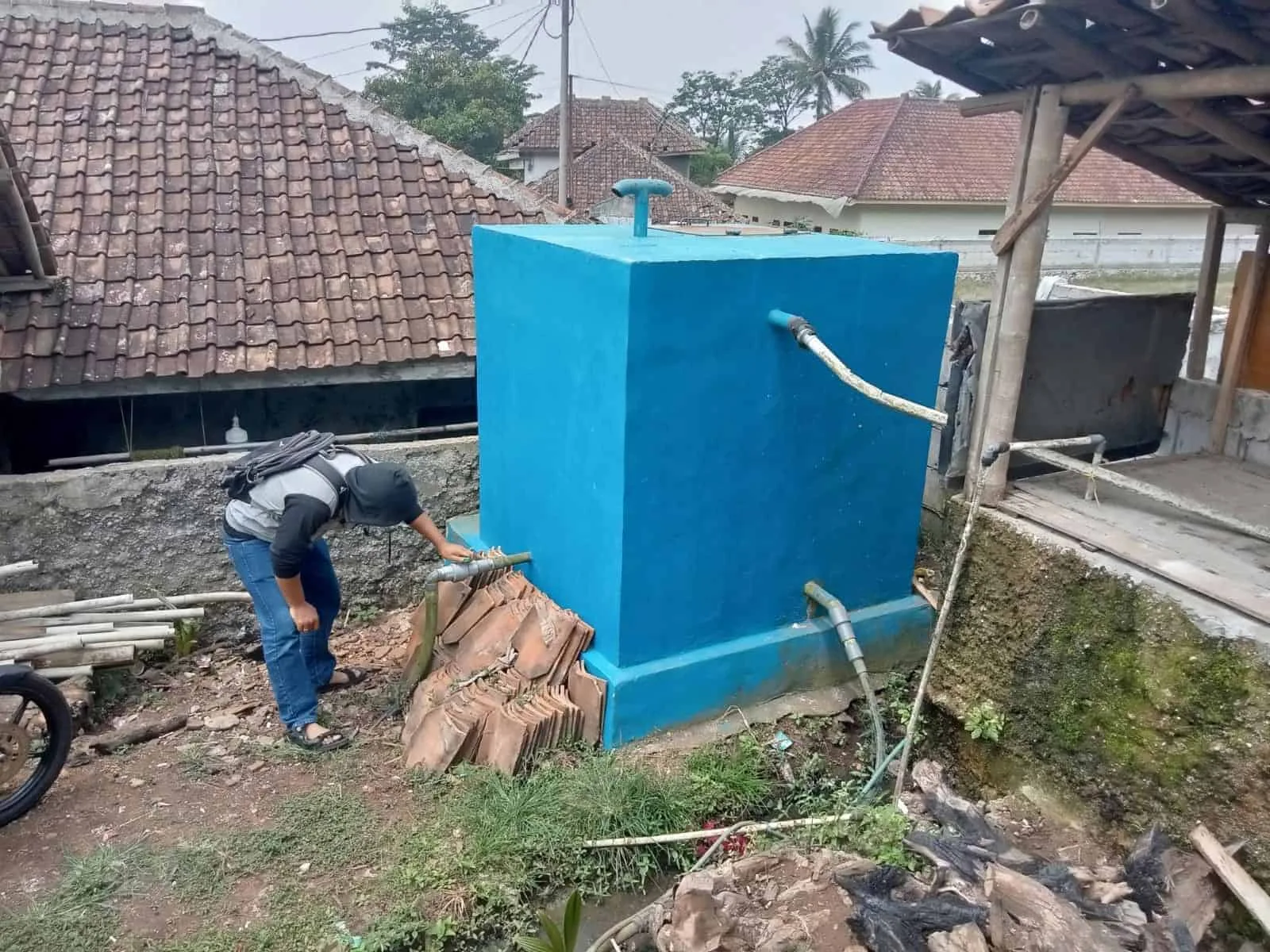 SELESAI DIBANGUN–Proyek pembangunan SPAM, di Desa Tanagara, Kecamatan Cadasari, Kabupaten Pandeglang, selesai dibangun, Rabu (23/8/2023) lalu. Proyek itu menjadi salah satu temuan BPK. (DOKUMEN/SATELITNEWS.COM)