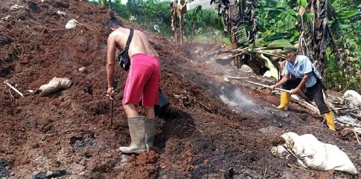 Limbah Ampas Cabai Dibakar, Warga Kademangan Tangsel "Menjerit”