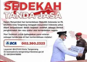 Baznas Kota Tangerang Buka Program Sedekah Tanda Jasa