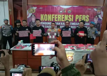 Kurir sabu dibekuk jajaran personel Polres Serang. (ISTIMEWA)