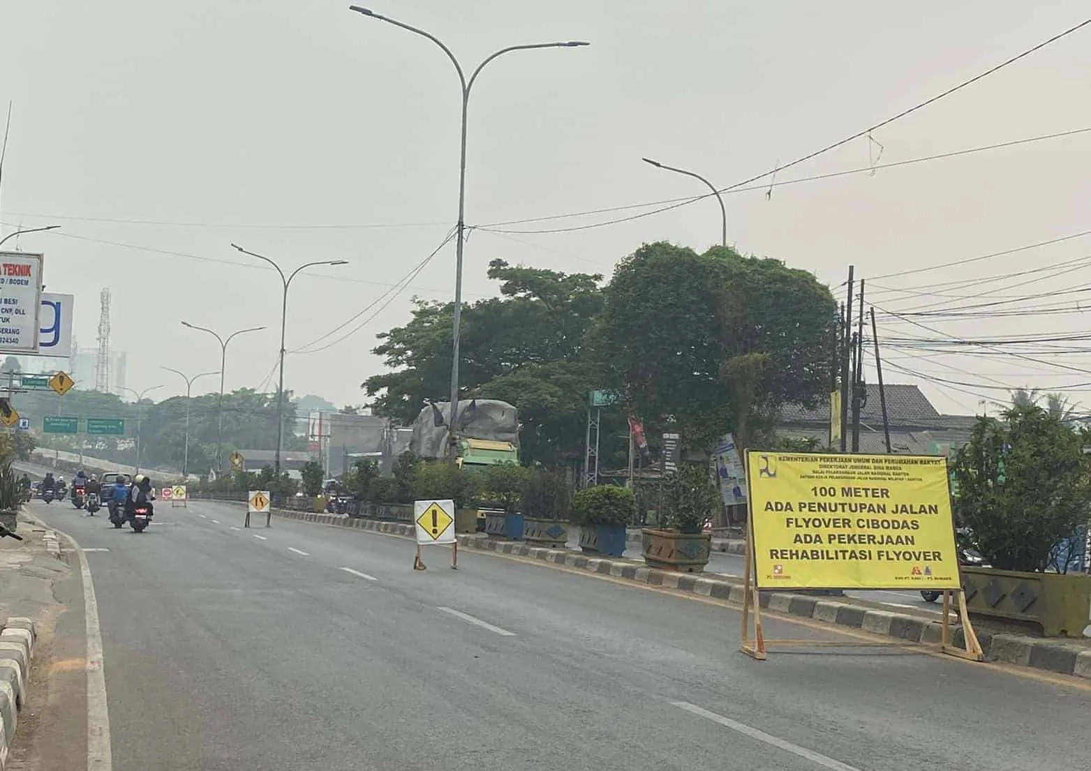 Rehab Flyover Cibodas Kota Tangerang Dimulai, Pengedara Diminta Cari Rute Alternatif