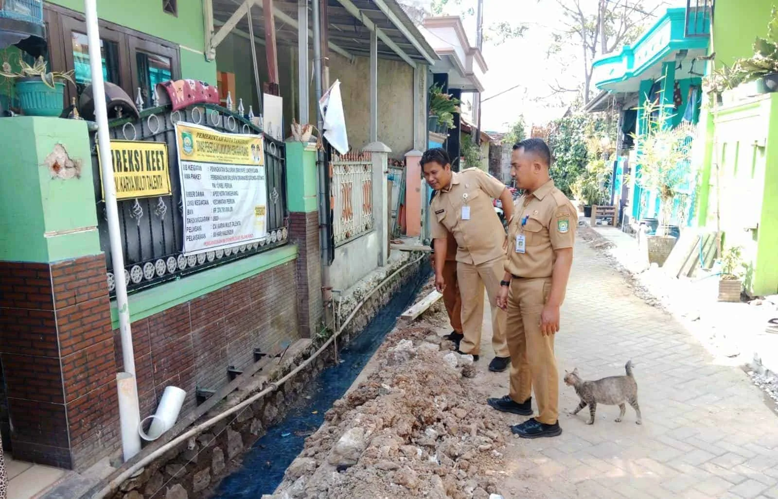 Antisipasi Banjir, 11 Titik Saluran Drainase di Kelurahan Periuk Tangerang Dinormalisasi