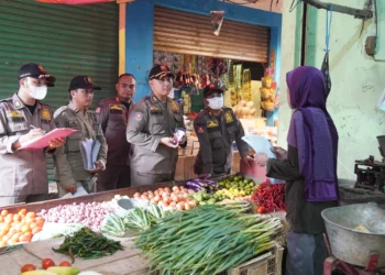 Pedagang Pasar Kutabumi Diberikan Surat Teguran Pertama