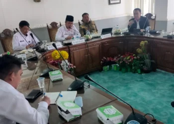 Suasana Rakor membahas Bantuan Keuangan Provinsi (Banprov) untuk Desa, di lingkungan Pemkab Serang, Rabu (15/11/2023). (ISTIMEWA)