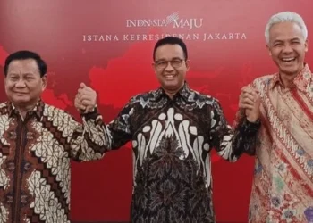 Prabowo Gibran Unggul Tipis Atas Ganjar-Mahfud