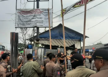 Satpol PP Kabupaten Tangerang Resmi Tutup Pasar Kutabumi