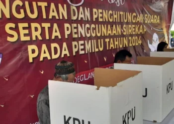 Simulasi Pemungutan Suara di Pemilu 2024. (ISTIMEWA)