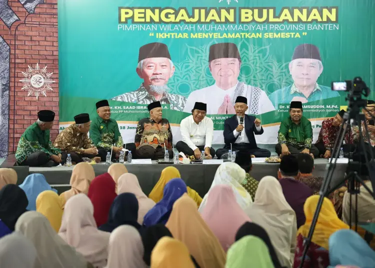 Pengajian bulanan, Pimpinan Wilayah (PW) Muhammadiyah Provinsi Banten, Minggu (28/1/2024). (ISTIMEWA)