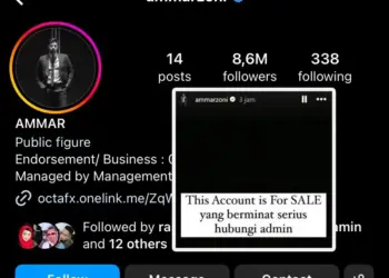 Buka Harga Rp 2 Miliar, Ammar Zoni Jual Akun Instagram Pribadinya