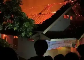 Ditinggal Tarawih, Rumah di Lebak Ludes Terbakar