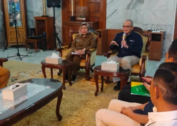 BPJS Ketenagakerjaan Kabupaten Serang, menemui Bupati Serang untuk melakukan audiensi, terkait kepesertaan pekerja non formal. (SIDIK/SATELITNEWS.COM)