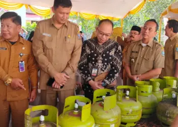 Sejumlah perusahaan retail, menjajakan dagangannya melalui bazar ramadan, di Kecamatan Gunungsari, Kabupaten Serang. (ISTIMEWA)