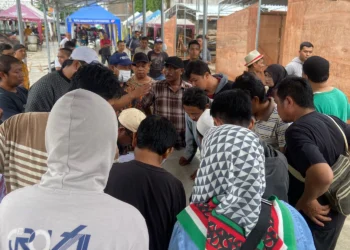 Pedagang Pasar Anyar Lakukan Pengocokan Nomor Lapak