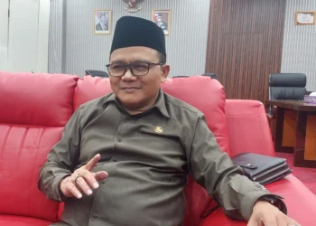 Ketua DPRD Kabupaten Tangerang dan Bendahara DPC PDI Perjuangan Kabupaten Tangerang Kholid Ismail. (FAJAR ADITYA)