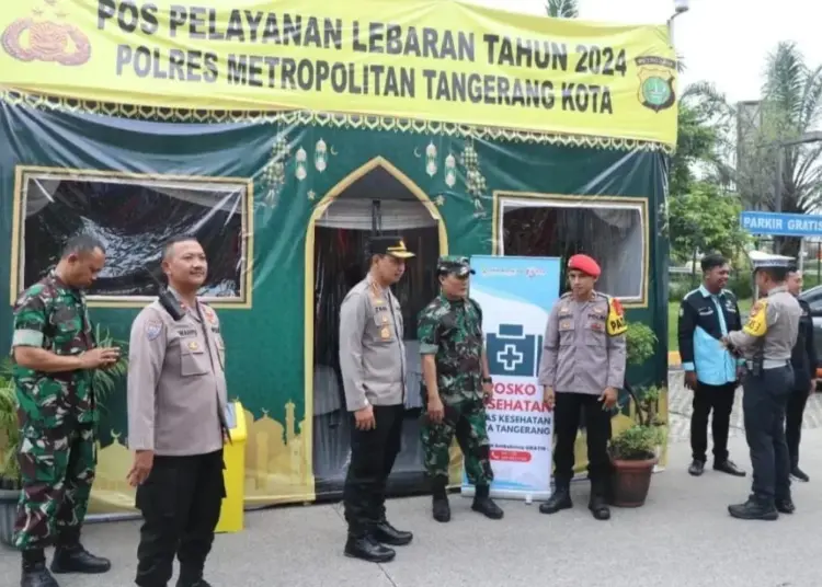 Kapolres Metro Tangerang Kota, cek Pos PAM dan Pos YAN Mudik 2024. (ISTIMEWA)