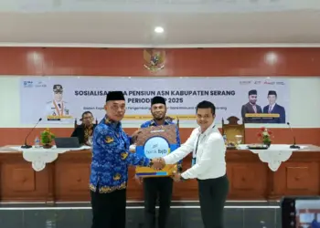 Kegiatan sosialisasi pra pensiun ASN Kabupaten Serang, Rabu (17/4/2024). (SIDIK/SATELITNEWS.COM)