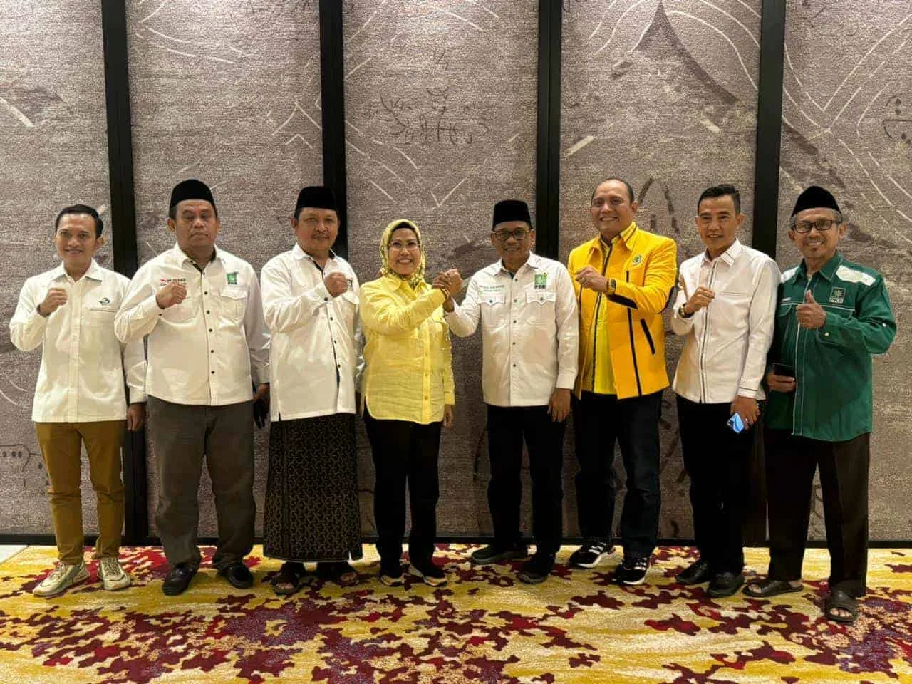 Ketua DPD Partai Golkar Provinsi Banten, Ratu Tatu Chasanah dan jajarannya, bersilaturahmi dengan Ketua dan jajaran Pengurus DPW PKB Banten. (ISTIMEWA)