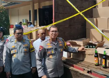 Gelar Operasi Dua Bulan, Polda Banten Sita 75.279 Botol Miras