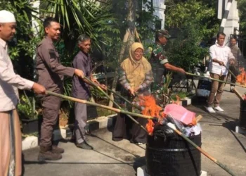 Kejari Lebak Musnahkan Barang Bukti Narkoba